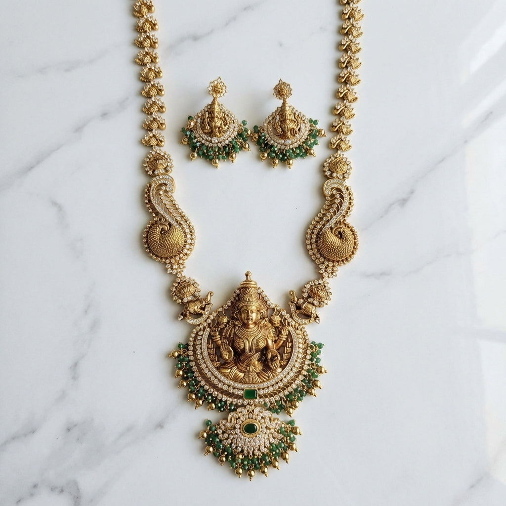 Mahalakshmi Royal Temple Haar Set – Premium Bridal Collection