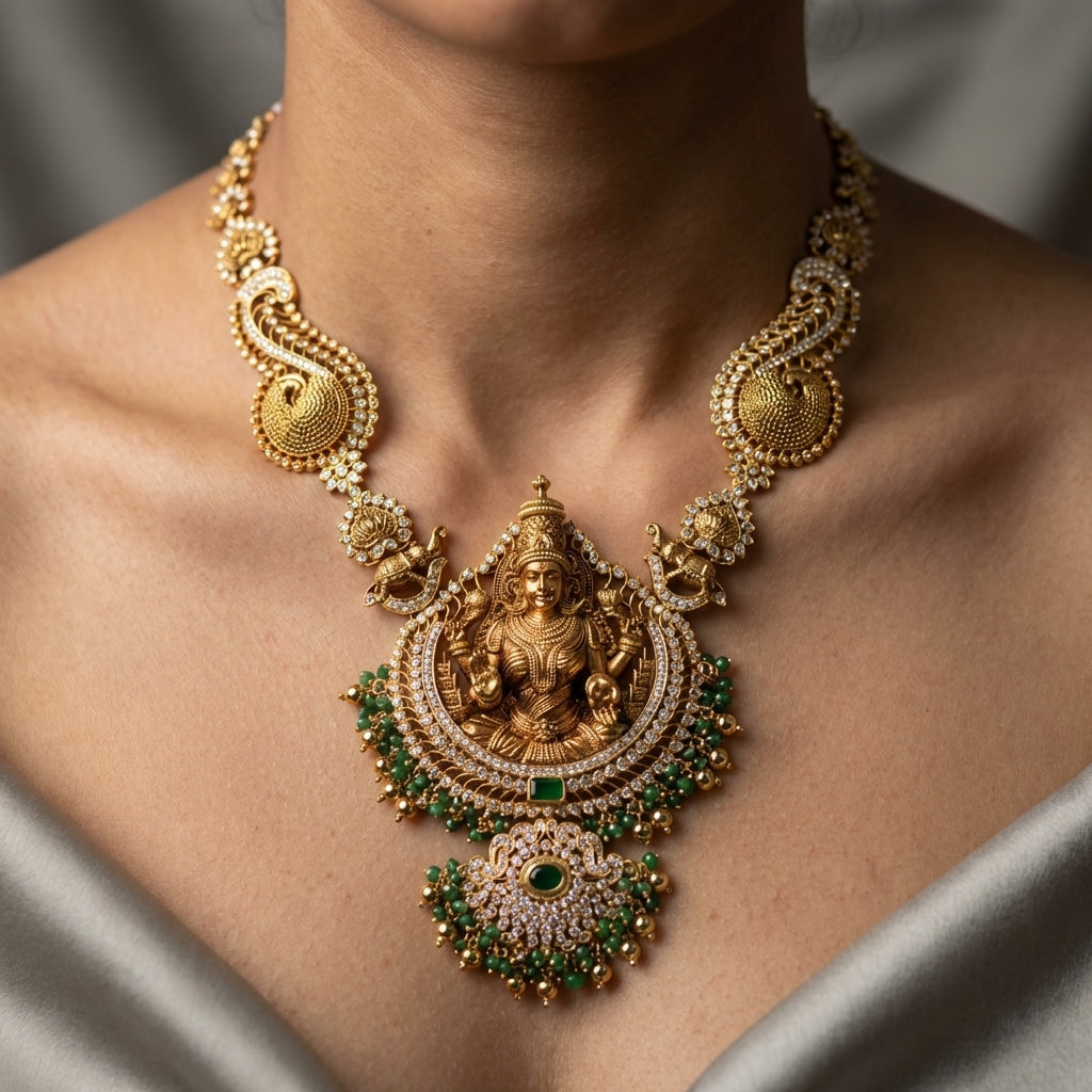 Mahalakshmi Royal Temple Haar Set – Premium Bridal Collection