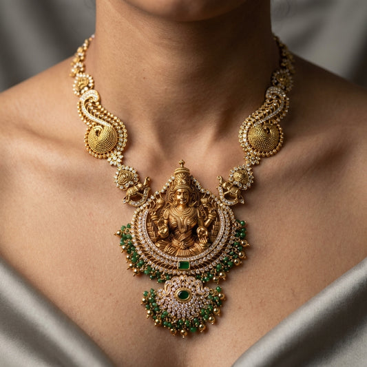 Mahalakshmi Royal Temple Haar Set – Premium Bridal Collection