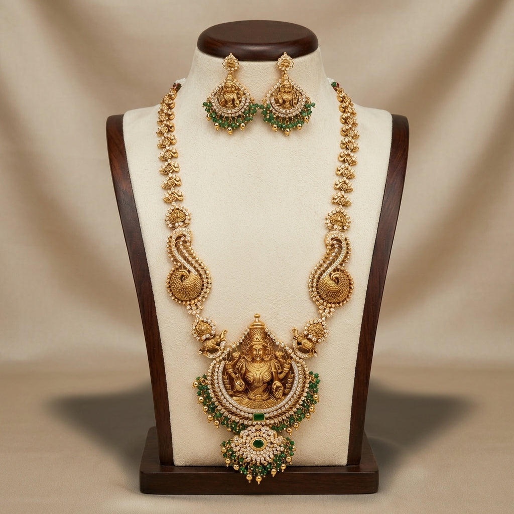 Mahalakshmi Royal Temple Haar Set – Premium Bridal Collection