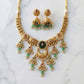 Royal Elephant Temple Necklace Set with  Jhumkas – Premium Collection